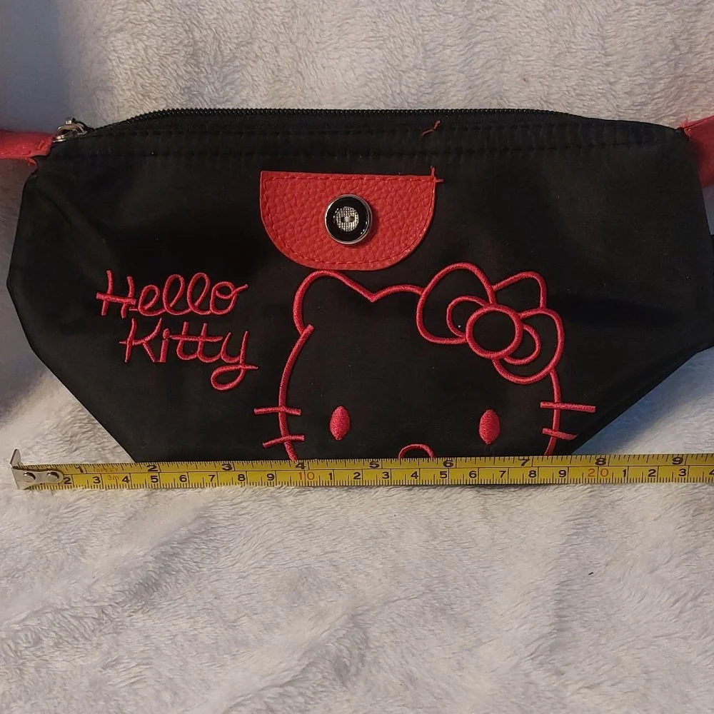 Hello Kitty black and pink makeup bag